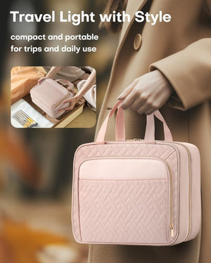 Large Travel Cosmetic Bag with Waterproof Hanging Hook 2