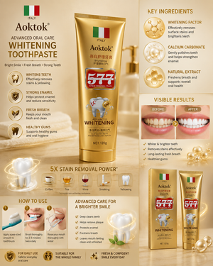 Aoktok - Dual Effect Whitening Toothpaste 3
