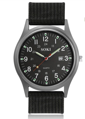 Nylon Strap Analog Wristwatch