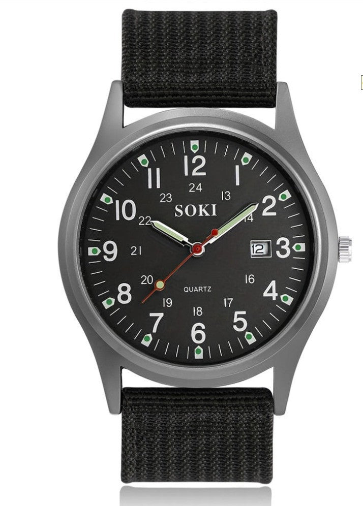 Nylon Strap Analog Wristwatch