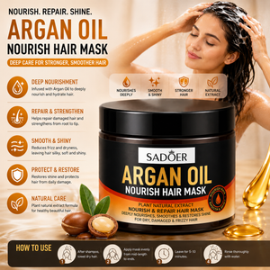 SADOER Argan Oil Nourish Hair Mask 3