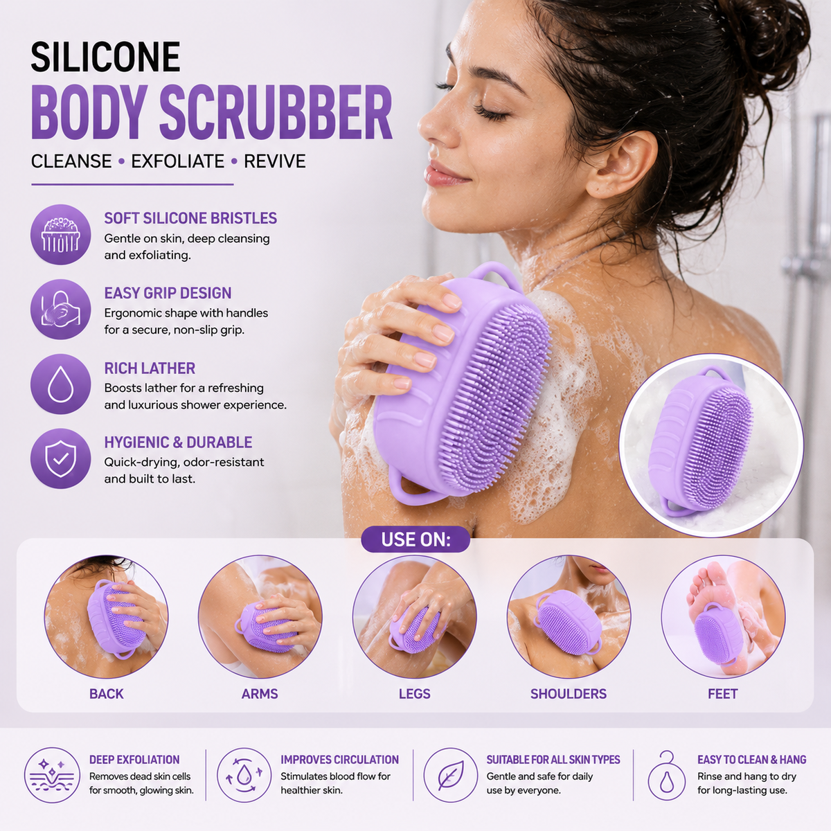 Silicone Body Scrubber 3