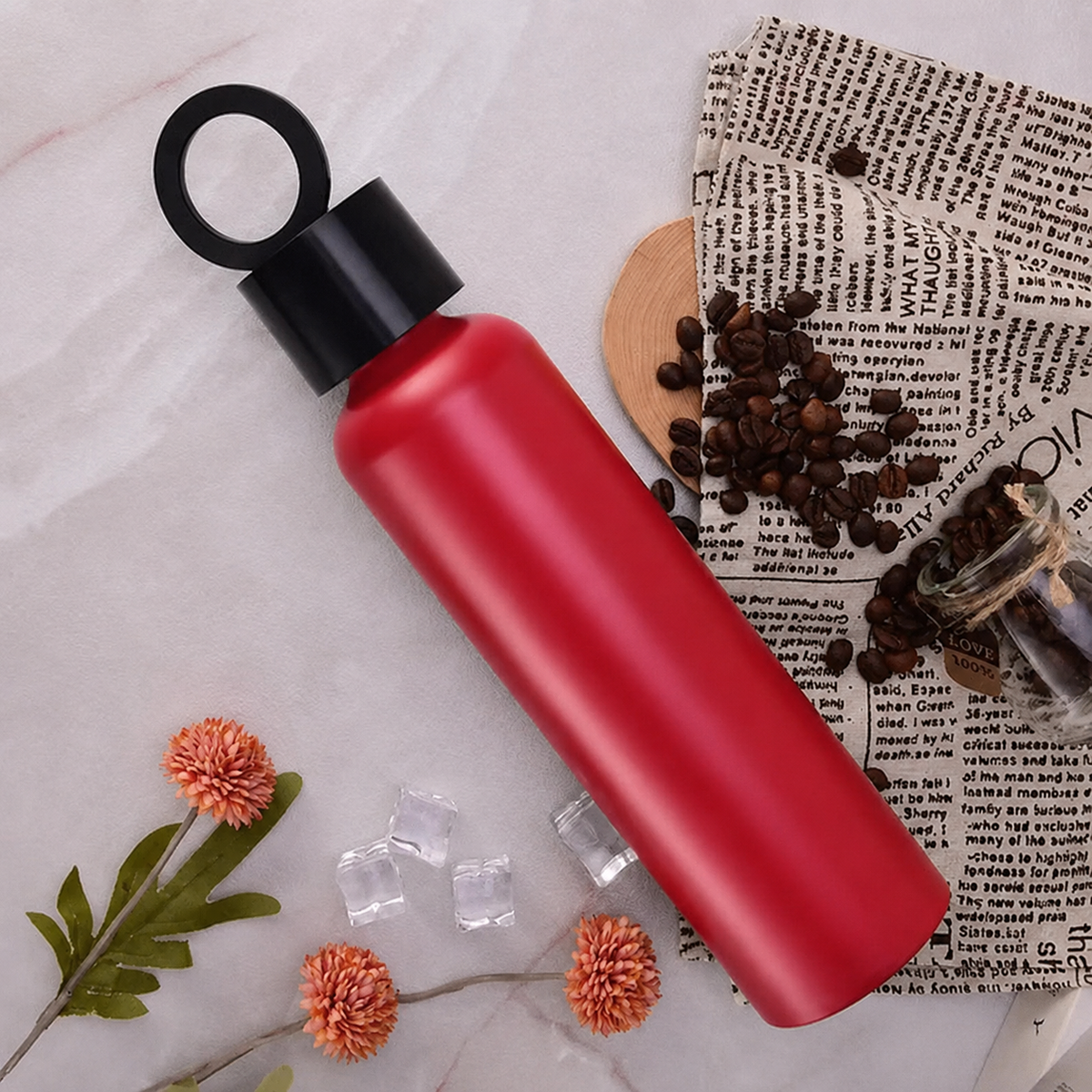 Vacuum Insulated Water Bottle with Holder 6
